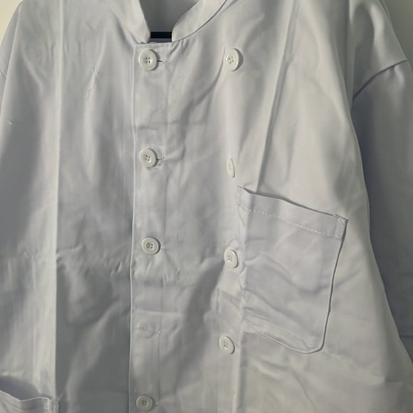 Chef Jacket White Brand New with Pockets Long Sleeve Kitchen Uniform Cooking - Picture 9 of 10
